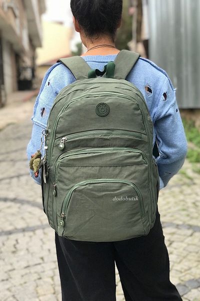 DodoButik Rucsac de damă clinker de mărime mare - cu buzunare multiple