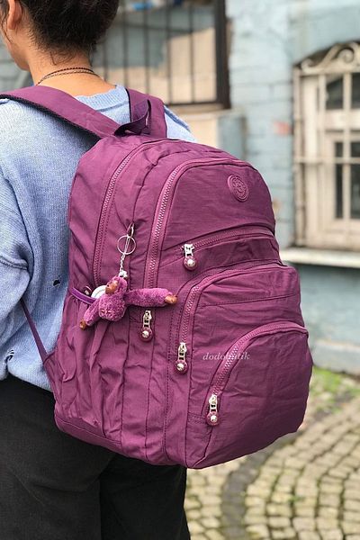 DodoButik Rucsac de damă clinker de mărime mare - cu buzunare multiple
