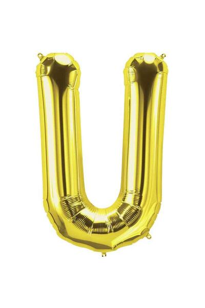 Huzur Party Store 40 سم بالون أصفر صغير الحجم ذهبي صغير الحجم 16 بوصة إنش حرف...