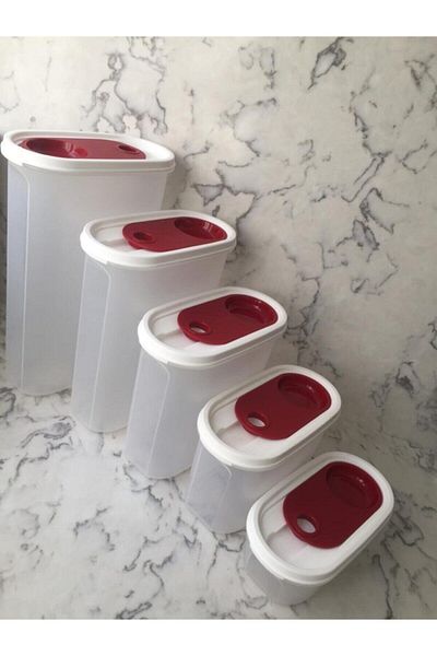 Tupperware حاوية تخزين بيضاوية فاخرة