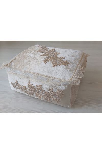 Lamazihome Bundle Engagement Bag Dowry Velvet Bag Cappicino 45 Cm Width