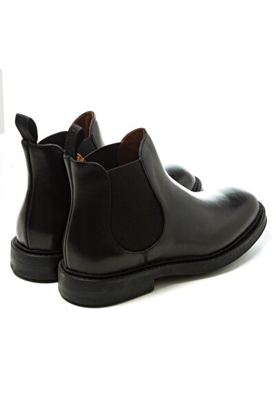 Frau Men's Black Boots 73l3 Beatles Leather Black