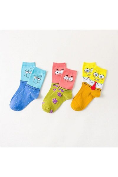 BGK Unisex Μικτό χρώμα Αστείες κάλτσες τένις 3 τεμαχίων