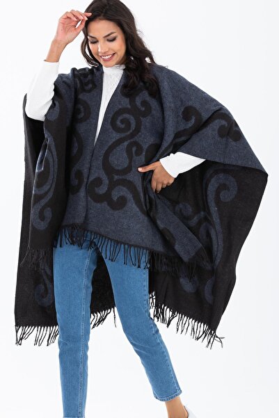 Forum Fashion Salma Desenli Jakarlı Panço