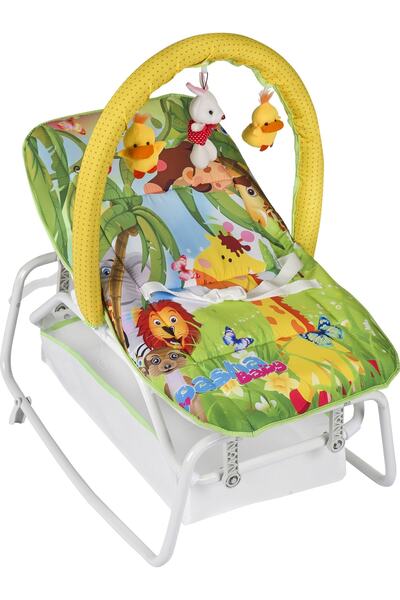 Pashababy Pasha Baby Daddy Anakucağı Oyuncaklı Yeşil Ana Kucağı