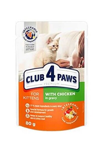 Genel Markalar Club4Paws Premium Pouch Yavru Kedi Konservesi 80 Gr