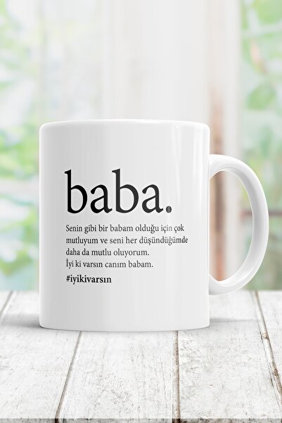 WixelArt Babaya Mesaj Kupa Bardak