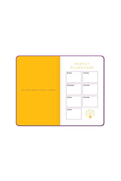 KESKİN COLOR Idea Collector 13x21 سم 80 ورقة مخطط مرن مخطط ملاحظات أرجواني 60 جرام