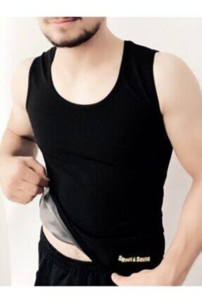 Sweet Sauna Takım (Erkek) Içi Polimer Kaplama Zayıflatan Yağ Yakan Askılı Atl...