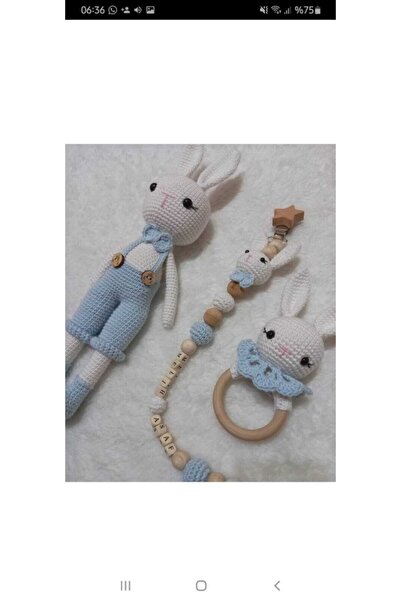 Trend bayb مجموعة خشخيشة أرنب أميجورومي ذكر