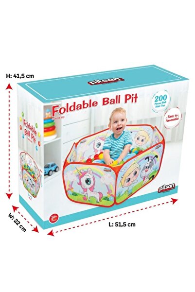 PİLSAN Katlanabilir Top Havuzu ve Top 6 cm 200 Adet