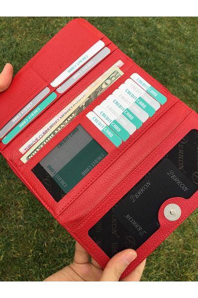 DERKON Genuine Leather Useful Women's Wallet