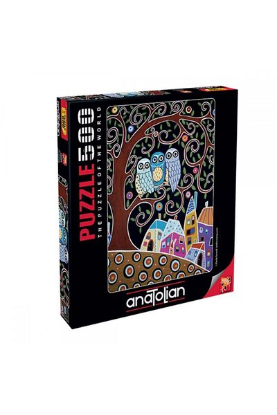 Anatolian Puzzle 500 Piece Puzzle / Three Owls - Code:3605