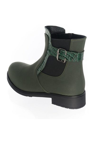 İriadam K098 Khaki Oiled Nubuck Large Size Women's Boots