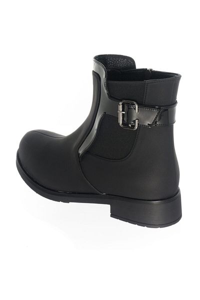 İriadam K098 Black Large Size Comfortable Wide Size Women's Boots