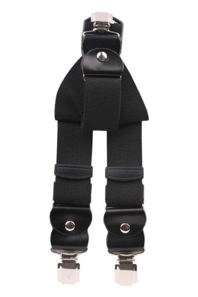 La Pescara Curea neagră pentru pantaloni drepte A48