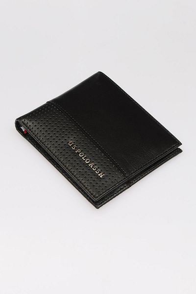 U.S. Polo Assn. Черен мъжки портфейл Plcz9603