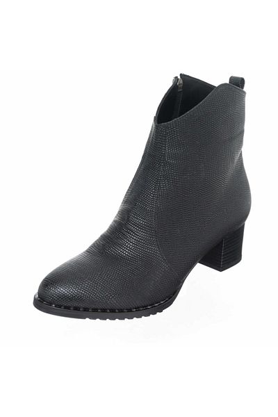 İriadam K976 Black Printed Special Series Large Size Women's Boots