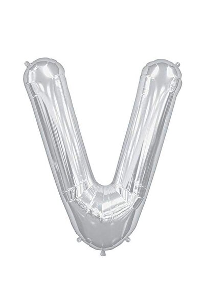 Huzur Party Store بالون فضي صغير الحجم مقاس 40 سم من رقائق الفويل الرمادية مق...