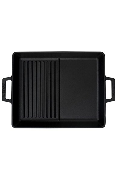 Lava مقلاة شواء من الحديد الزهر الهجين 26*32