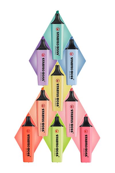 Stabilo New Set of 9 with Pastel Colors Version 6