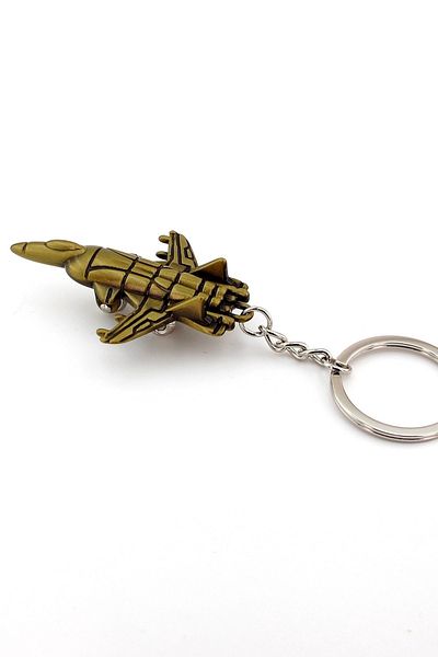 Solfera Fighter Fighter Bronze Metal Airplane Keychain Kc865