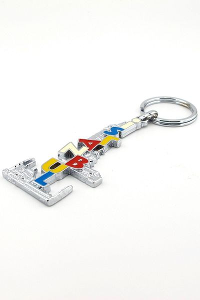 Solfera Istanbul Written Silhouette Galata Tower Metal Keychain Kc847