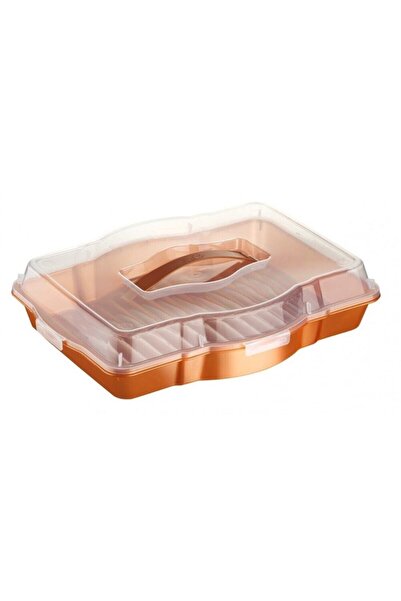 Bursev 1104 03 كعكة ثلاثية/حاوية حمل زجاجية