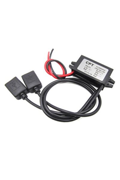 EmAyCenter 12v Için 5v 3a 15w Dc Dc Usb Converter Su Geçirmez Uyumlu Konverte...