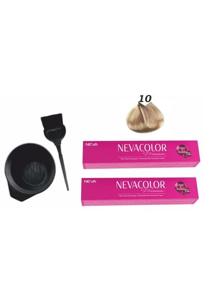 Neva Color Tüp Boya 10 Platin Ekonomik 2'li Paket+boyama Seti