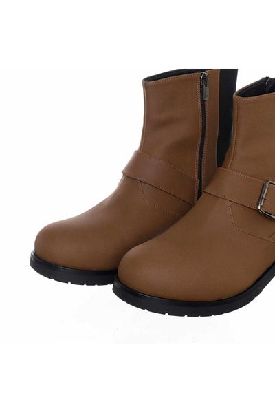 İriadam حذاء نسائي K186-4 أسمر Nubuck مرن كبير الحجم