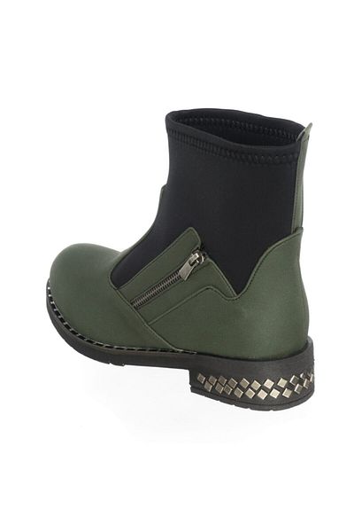 İriadam K606 Khaki Black Large Size Top Quality Women's Boots Comfortable Fit