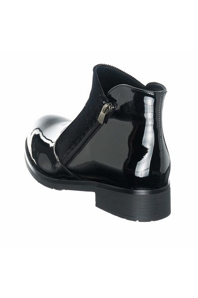 İriadam Women's Black Patent Leather Large Size Boots