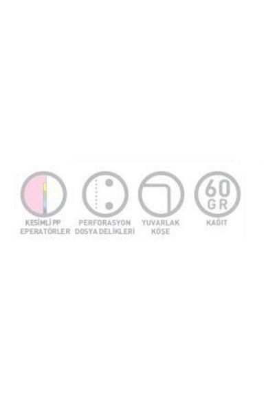 Gıpta Tb A4 Spiral Sep. غطاء Pp 4+1 دفتر (4 مربع + 1 خط) 200 ورقة (عبوة من 4 قطع)
