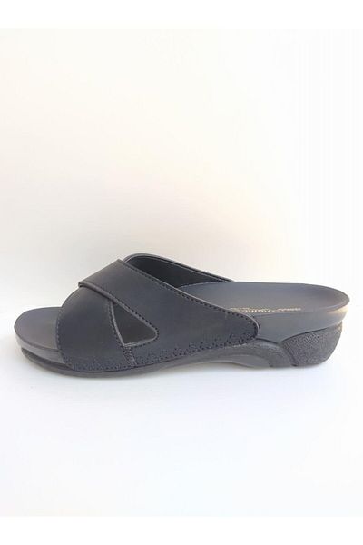 Ceyo Women's Black Orthopedic Daily Slippers Venice-9