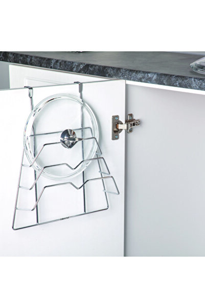 Teknotel منظم غطاء وعاء ومقلاة قابل للطي كروم SF290