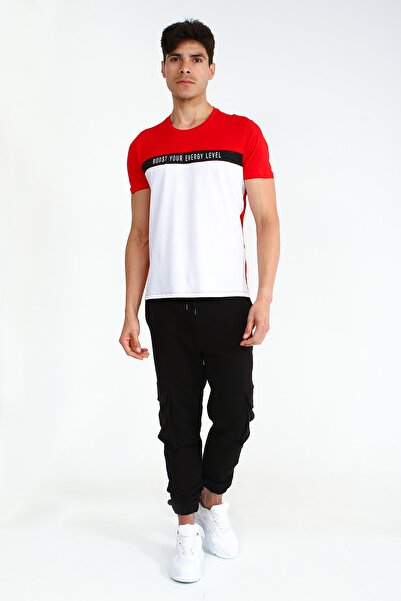 Collezione Ανδρικό κοντομάνικο μπλουζάκι Red Sports με τύπωμα