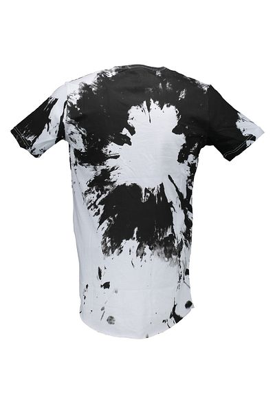 Collezione Men's Sports T-shirt - White black, regular fit, short sleeve
