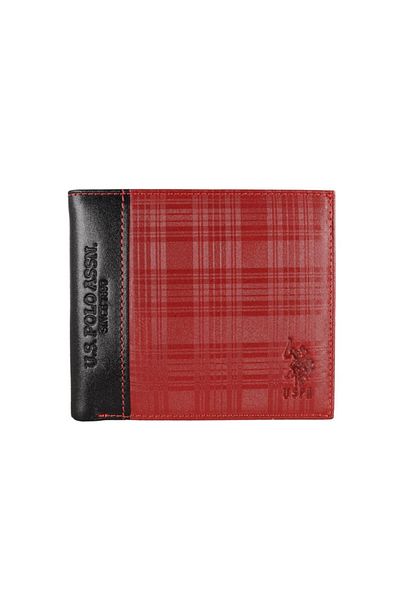 U.S. Polo Assn. Plcz8410 Claret Red Men's Wallet