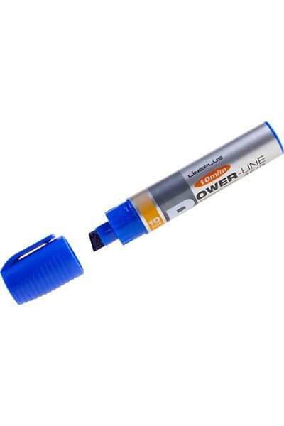 Lineplus (Package Pen) Permanent Marker Pen 10 Mm Cut Point Blue 2610 (Pack of 12)