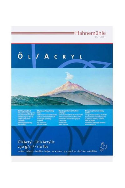 Hahnemühle Oil Painting Acrylic Block Notebook 230gsm 42x56cm 10 Pages