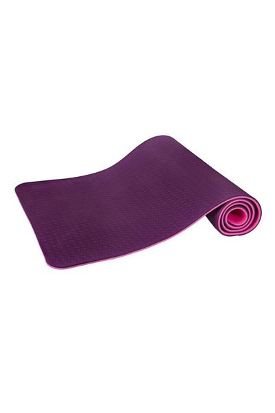 Cosfer 8mm Purple Yoga Mat - Double Sided and Eco-Friendly
