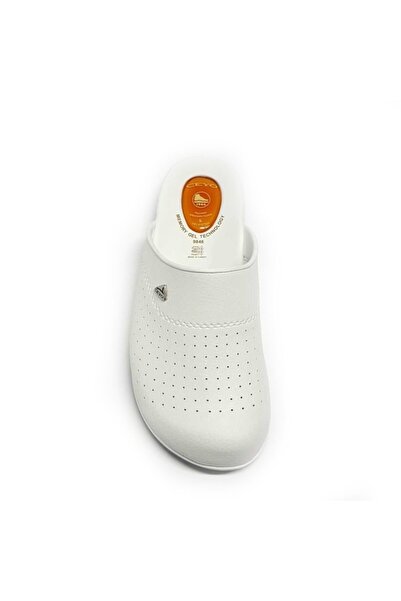 Ceyo 9846 Flex-1 Anatomik Jelli Beyaz Erkek Sabo Terlik