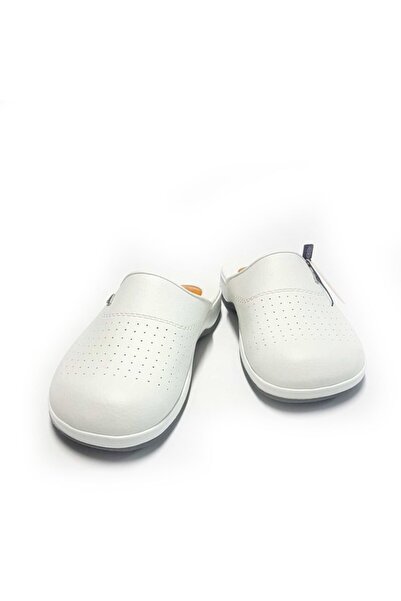 Ceyo 9846 Flex-1 Anatomik Jelli Beyaz Erkek Sabo Terlik