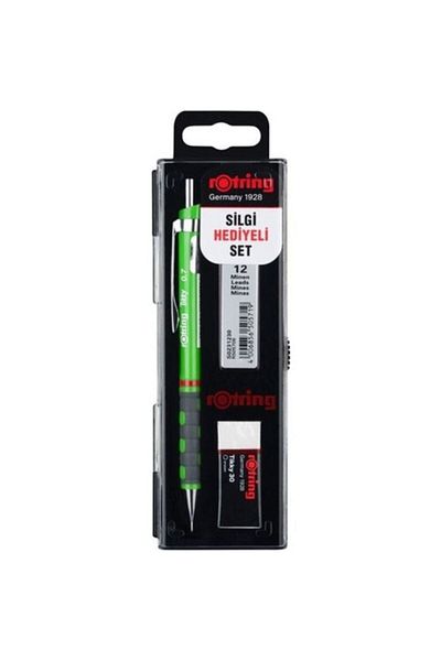 Rotring Tikky Dark Green School Pencil Set - 0.7 Ro-Kk07-07 Versatil + Min + Eraser