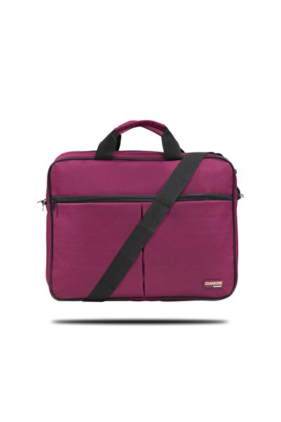 Classone Bnd305 El Çantası 15,6 Inç Uyumlu Laptop Notebook El Çantası-bordo