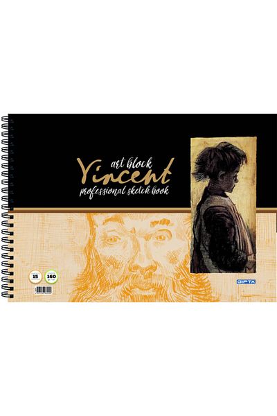 Gıpta كتاب صور حلزوني من فنسنت آرت بلوك 35 × 50 سم 15 ورقة (عبوة من 4 قطع) 2577