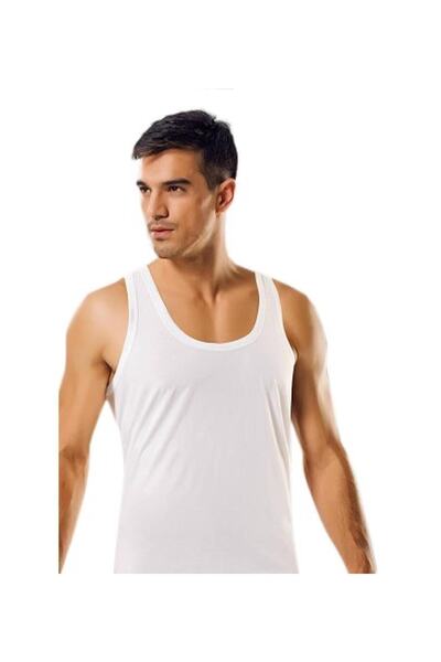 Tutku Tricou alb pentru bărbați, 100% bumbac - Pachet de 6