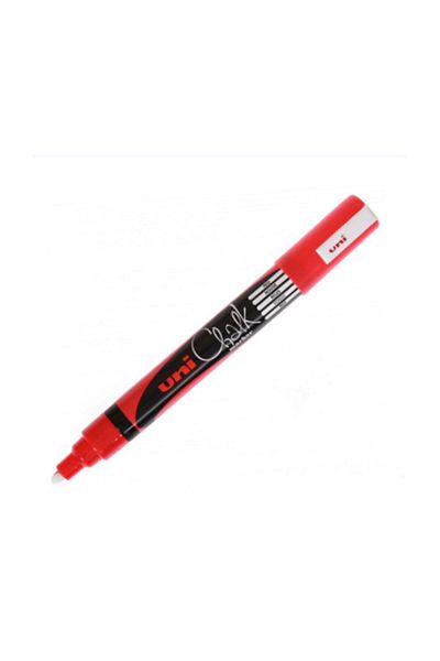 Uni Chalk Marker Wet Wipe Red 1.8-2.5mm
