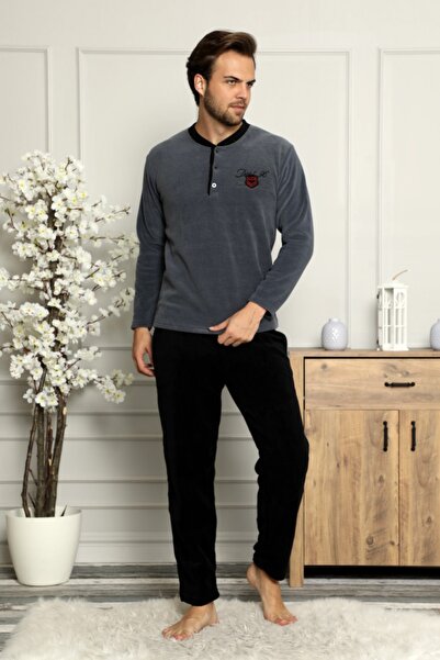 nisaNCa Winter Warm Men's Fleece Pajamas Set - Christmas Gift